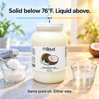 Baja Precious Coconut Oil, 100% Pure, 1 Gallon