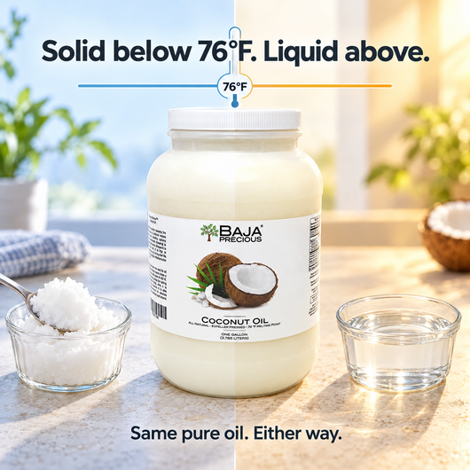 Baja Precious Coconut Oil, 100% Pure, 1 Gallon