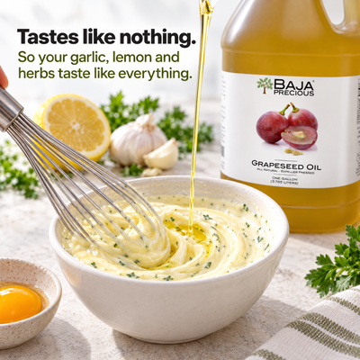 Baja Precious Grapeseed Oil, 100% Pure, 1 Gallon