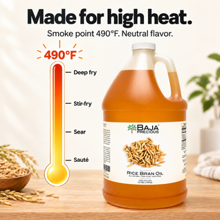 Baja Precious Rice Bran Oil, 100% Pure, 1 Gallon