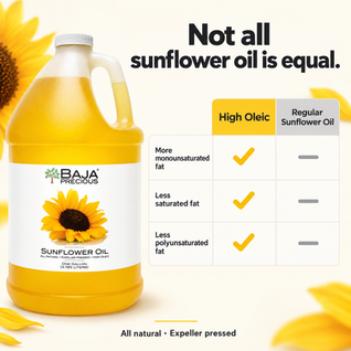 Baja Precious High Oleic Sunflower Oil, 100% Pure, 1 Gallon