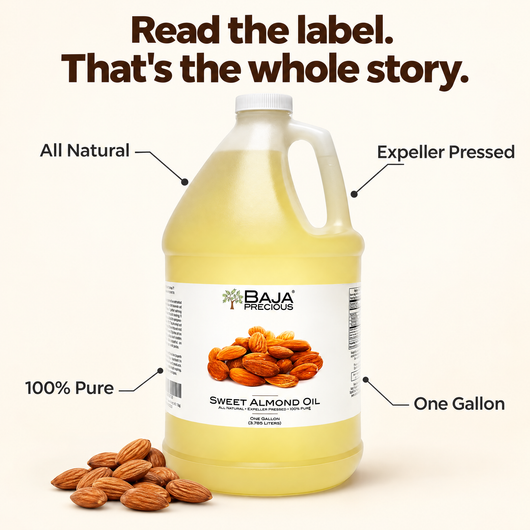 Baja Precious Sweet Almond Oil, 100% Pure, 1 Gallon